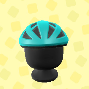 あつ森のサイクルヘルメットのブルー