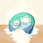 ポケ森のキザノホマレと空色のお茶会のフォーチュンクッキー